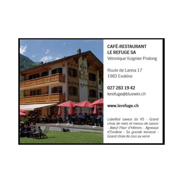 Le refuge, restaurant à Evolène